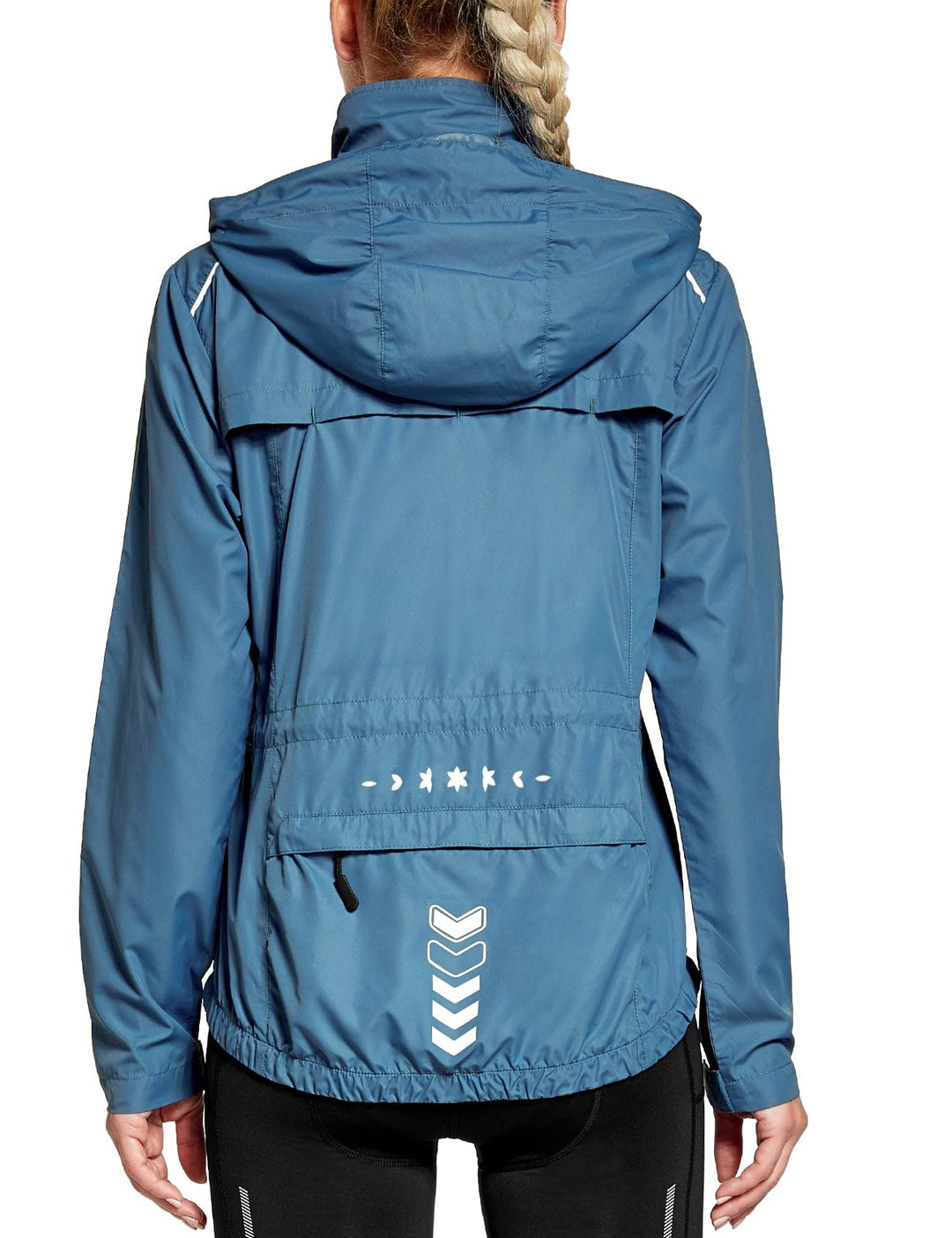 FitsT4 Sports Damen Fahrradjacke Radfahren Laufen Jacken Leichtgewicht Wasserabweisend Windbreaker W