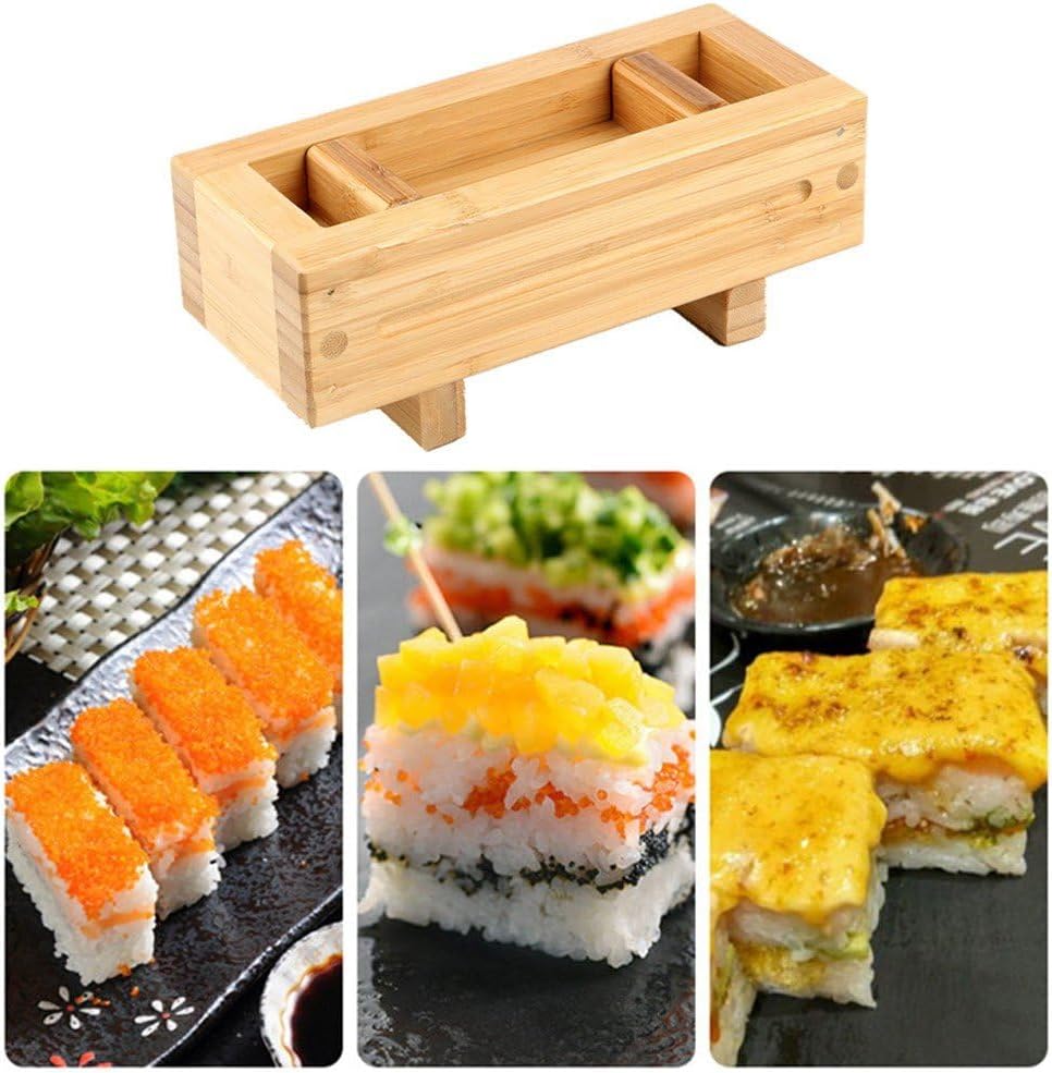 Sushi-pressformbox Aus Bambusholz, Traditioneller Oshizushi-Maker Für Reisrollen, DIY-Sushi-Set Für