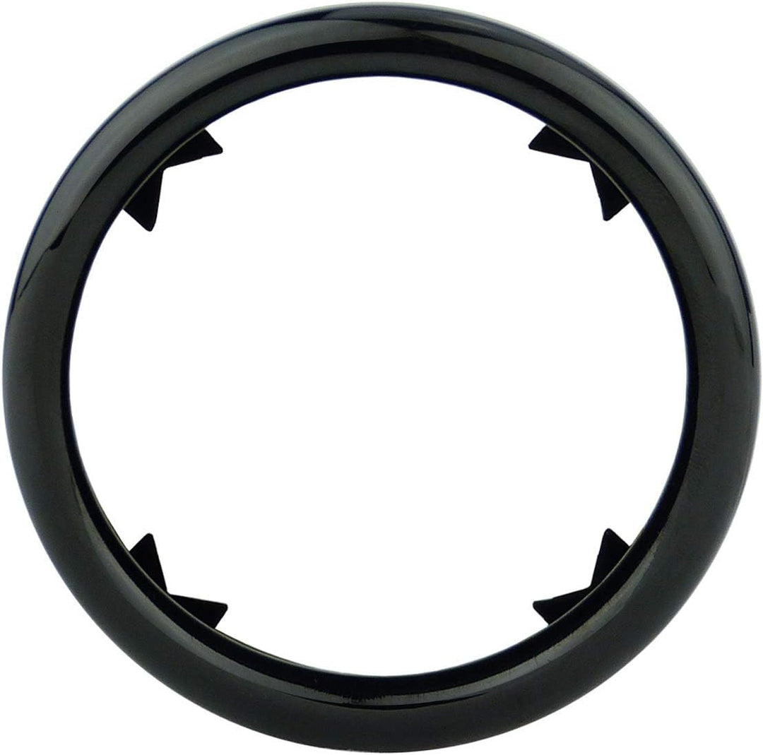 L&P A289 2 Auspuffblenden Auspuffblende Schwarz Chrom Edelstahl spiegel poliert kompatibel mit Golf