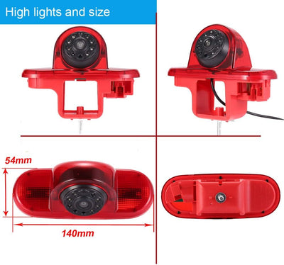 Rückfahrkamera Transporter Van Bremslicht Bremsleuchte Kamera Rückfahrsystem im 3. Bremslicht mit Rü