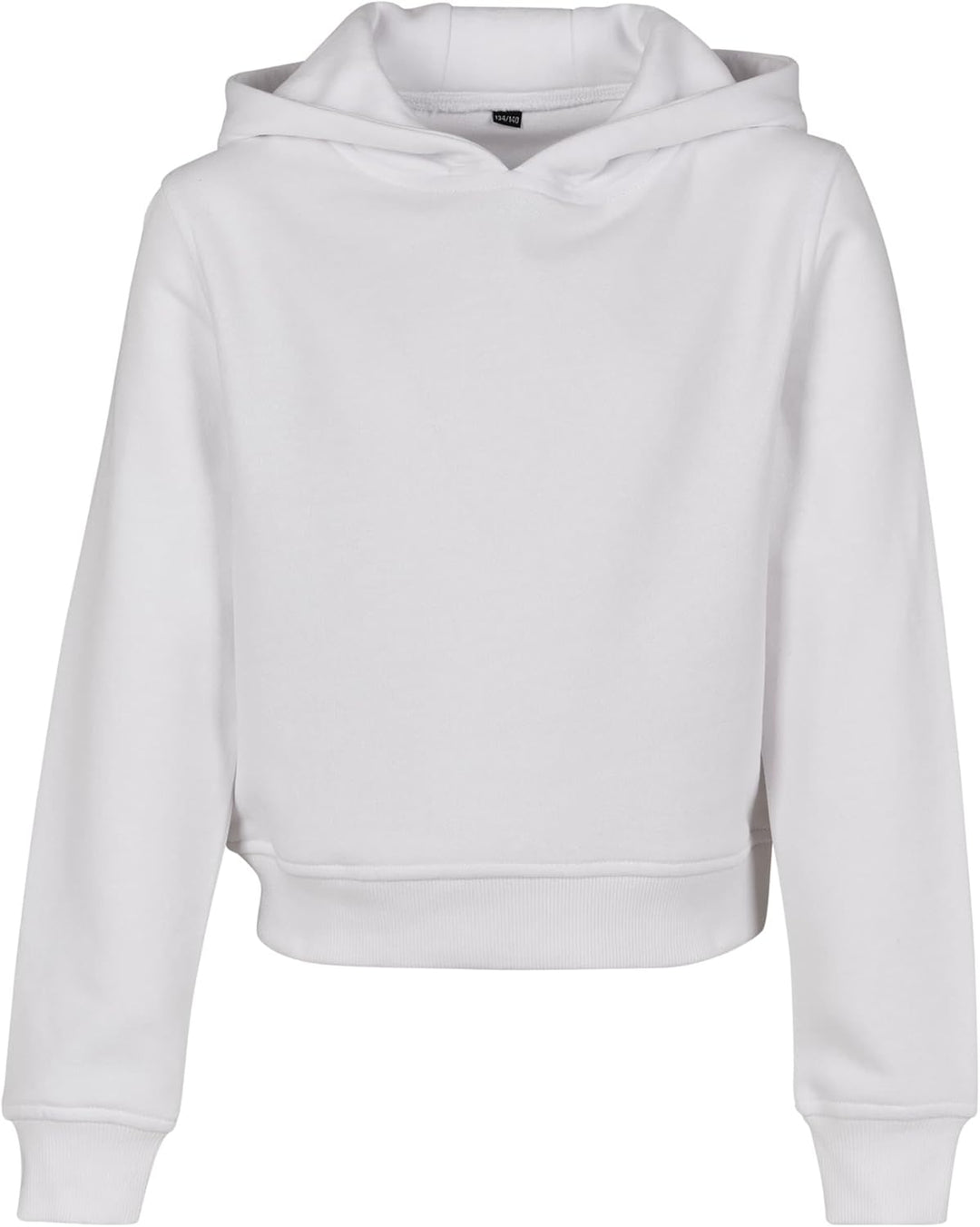 Build Your Brand Mädchen By113-girls Cropped Sweat Hoody Hooded Sweatshirt (1er Pack) 110 Weiss, 110
