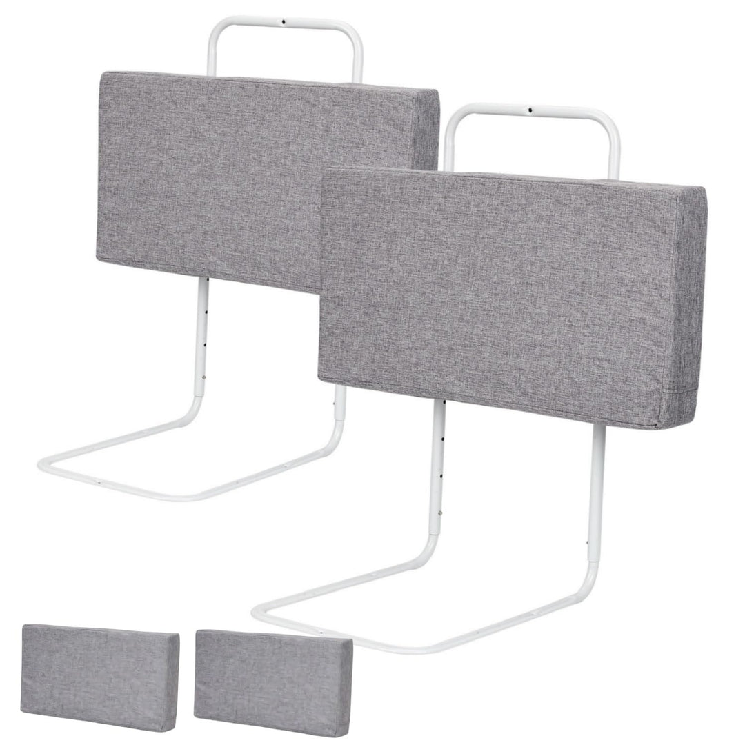 Ikodm Bettgitter 2x60cm rausfallschutz Bett Bettschutzgitter für Kinder 5-Loch Höhenverstellbar Bett