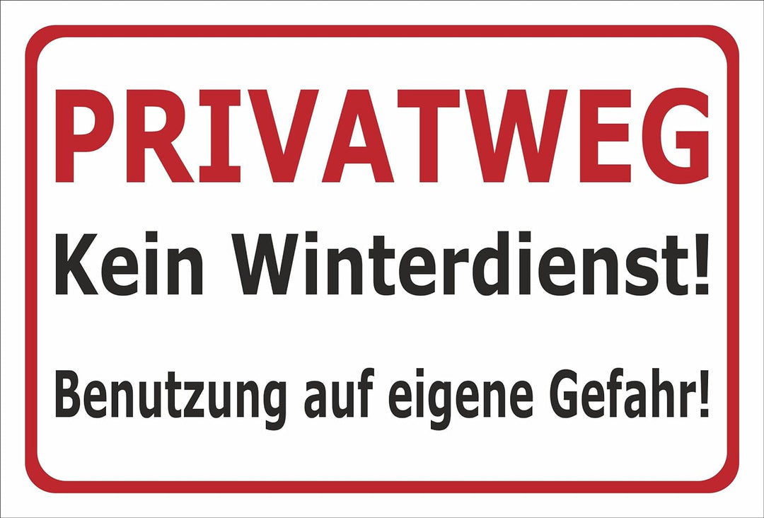 Melis-Folienwerkstatt Schild Privatweg - 60x40cm - Bohrlöcher - 3mm Aluverbund – 20 VAR S00018-024-B