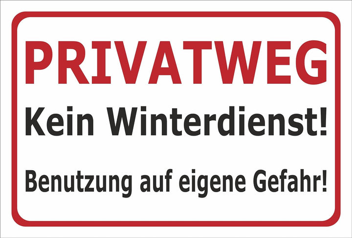 Melis-Folienwerkstatt Schild Privatweg - 60x40cm - Bohrlöcher - 3mm Aluverbund – 20 VAR S00018-024-B