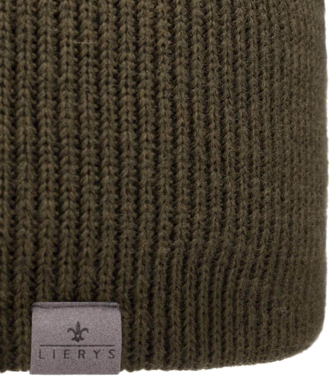 LIERYS Mono Stirnband Damen/Herren 8 cm breit - Made in Germany - dreilagiges Strickband gefüttert m