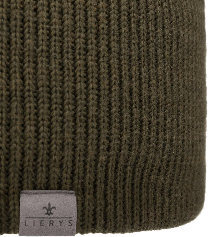 LIERYS Mono Stirnband Damen/Herren 8 cm breit - Made in Germany - dreilagiges Strickband gefüttert m