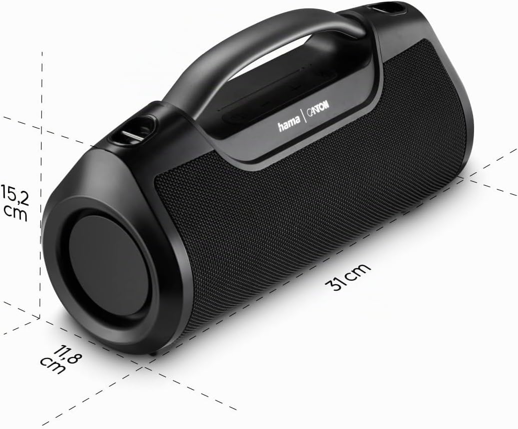 Hama Bluetooth Lautsprecher Outdoor 60W (wasserfest IPX6, 12 Stunden Akkulaufzeit, Pro Sound, Powerp
