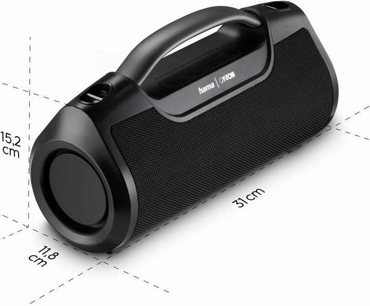 Hama Bluetooth Lautsprecher Outdoor 60W (wasserfest IPX6, 12 Stunden Akkulaufzeit, Pro Sound, Powerp