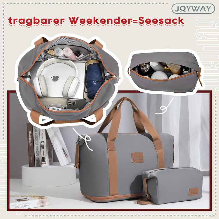 Joyway Kofferset 3 teilig Koffer Trolley, Hartschalen Erweiterbar Reisekoffer, Zwillingsrollen Handg