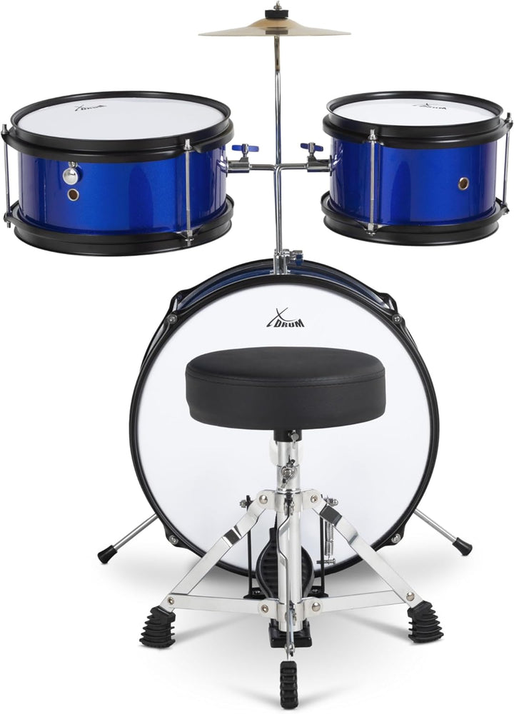 XDrum Junior KIDS Schlagzeug inkl. Schule - Kompaktes Kinderschlagzeug - Für Kinder im Alter von 3-5