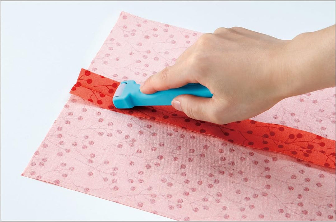 Clover Naht- und Faltenroller Rollen und Pressen/ VE3 Kurzwaren, Kunststoff, Blau, 21 x 8 x 3 cm, 1