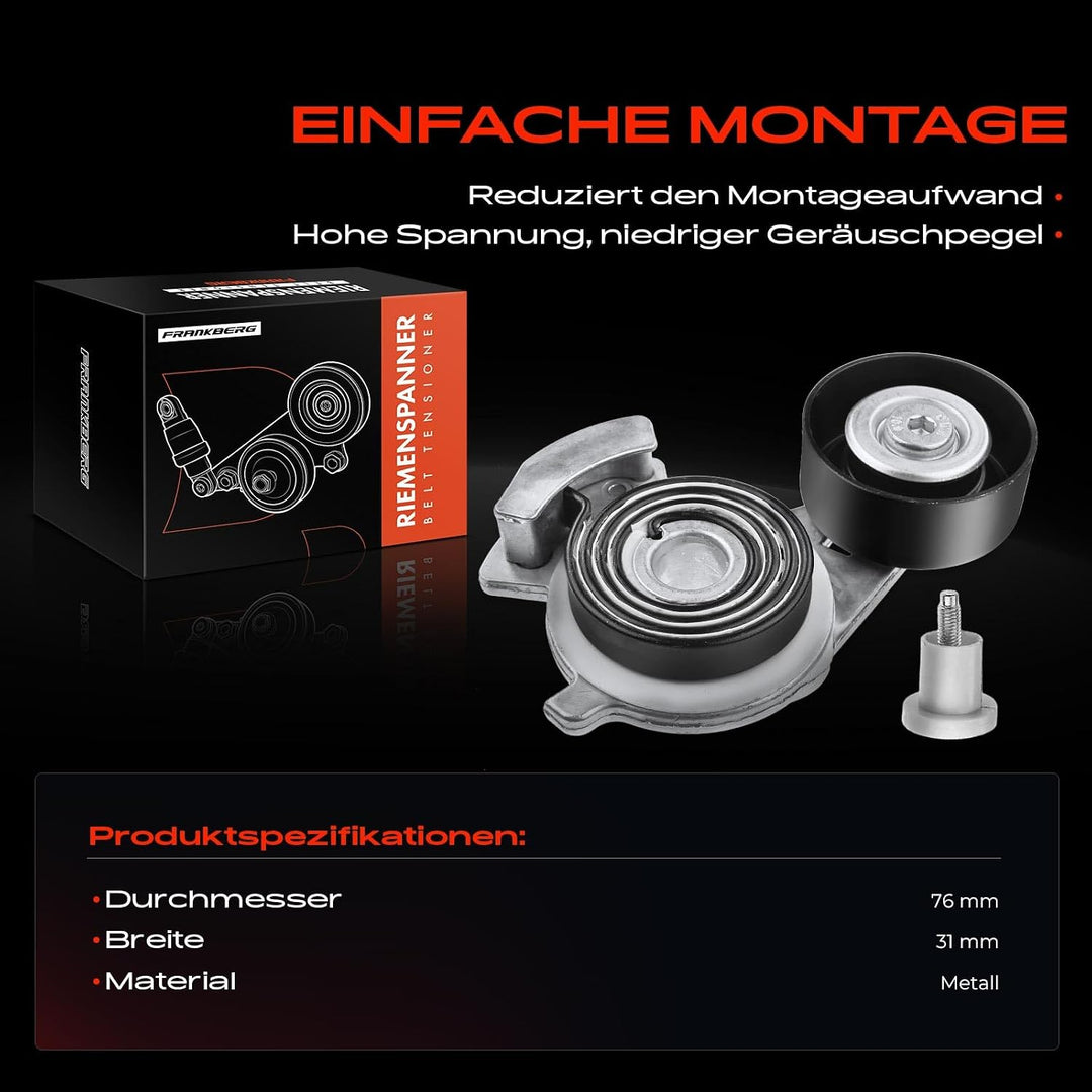 Frankberg Riemenspanner Keilrippenriemen Spannrolle für Cougar EC Mondeo I GBP BNP Mondeo II BAP BFP