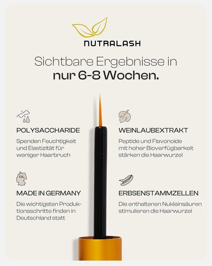 iGlow – Professionelles Wimpernserum für lange Wimpern in nur 6-8 Wochen I Pflegendes Lash Serum I W
