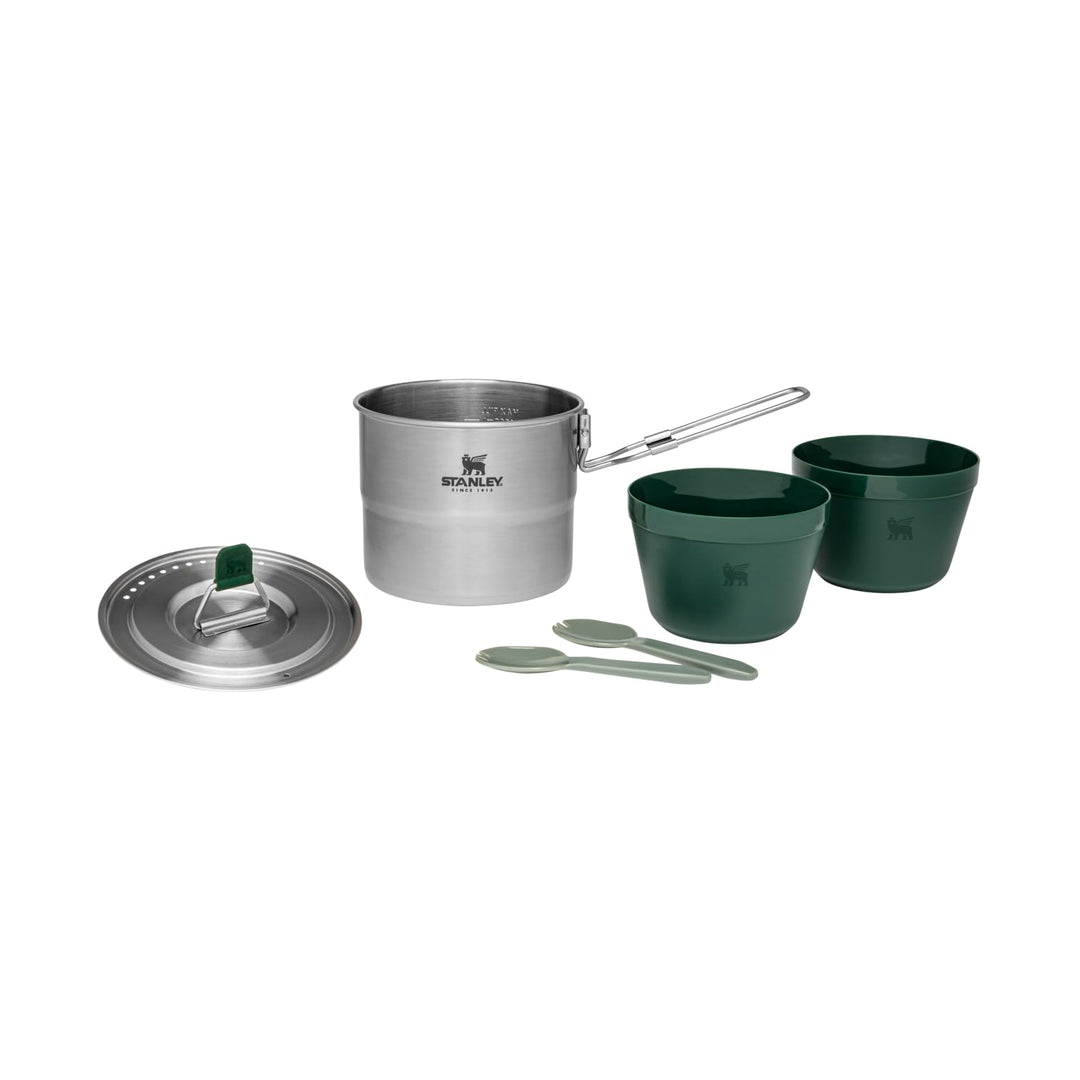 STANLEY Unisex-Erwachsene The Cook Set for Two, Edelstahl, 1.1QT / 1.0L, Edelstahl