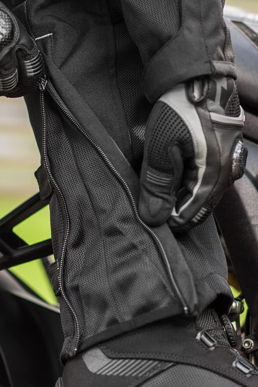 SHIMA JET Motorradhose Herren - Sommer Verstärkte Motorcycle Tourenhose Männer aus Mesh Textil mit W