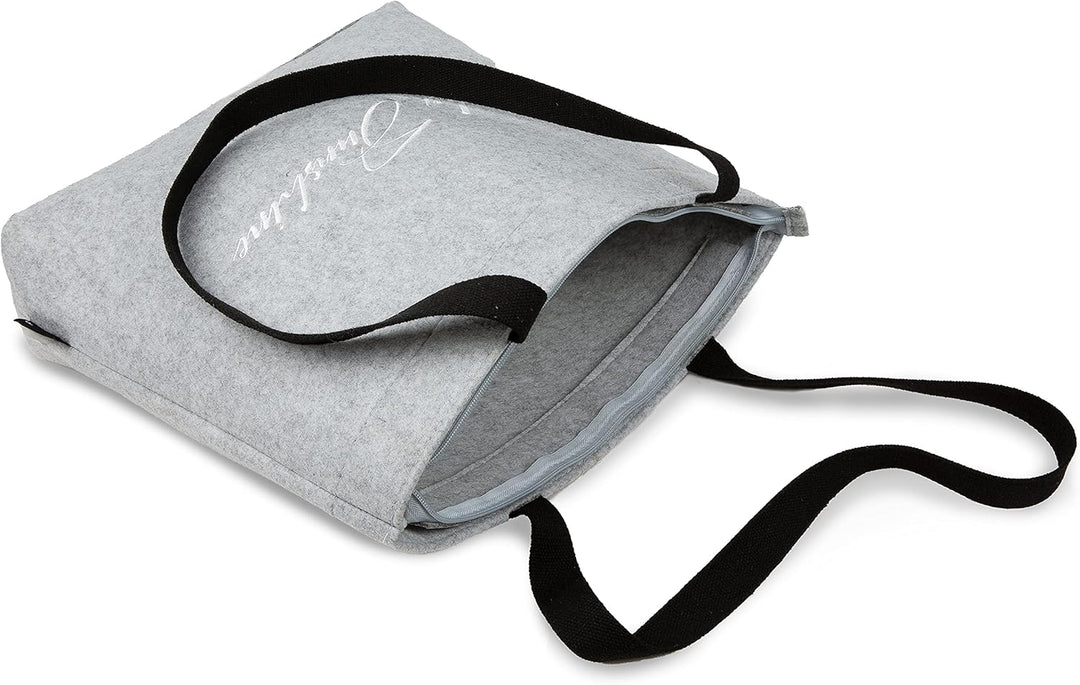 Shopping-Bag aus Filz, grosse magnetisch oder mit Reissverschluss verschliessbare Einkaufs-Tasche mi