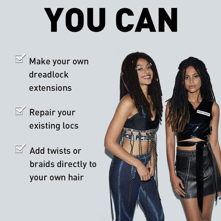 FASHION IDOL Afro Kinkys Bulk Echthaar für Dreadlock Extensions 40CM 3 Packungen 150 Gramm Honigblon