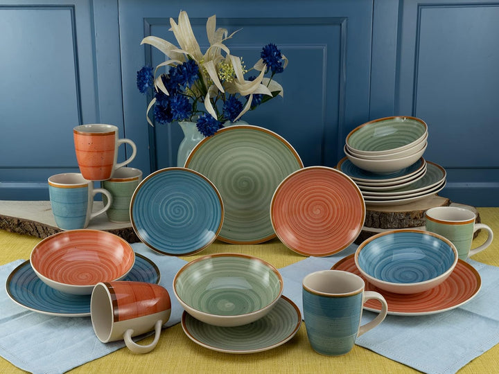 CreaTable, 22851, Serie COUNTRY, Geschirrset, Kombiservice 24