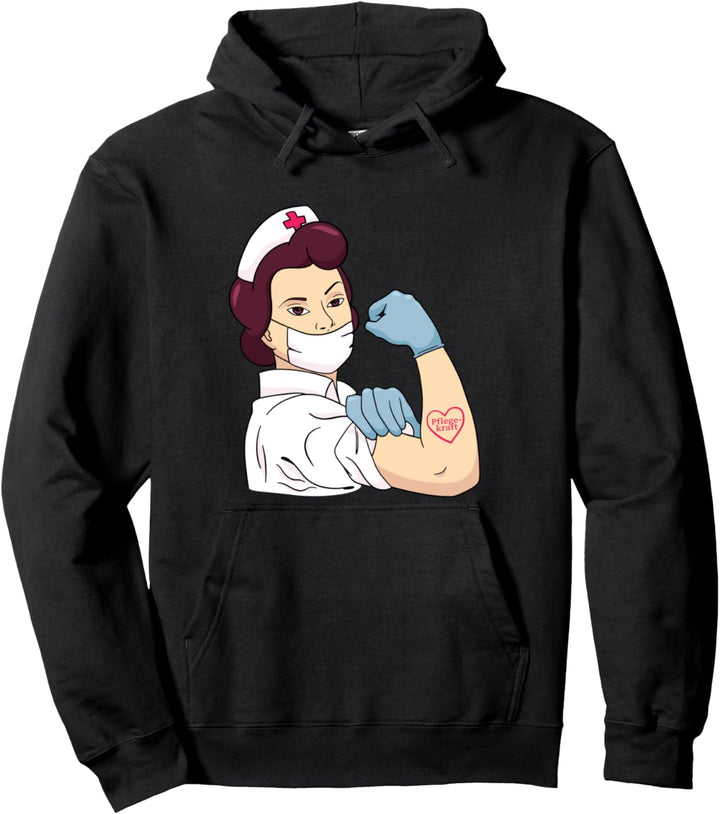 Pflege Pflegekraft Wir sind das Herzstück Pullover Hoodie