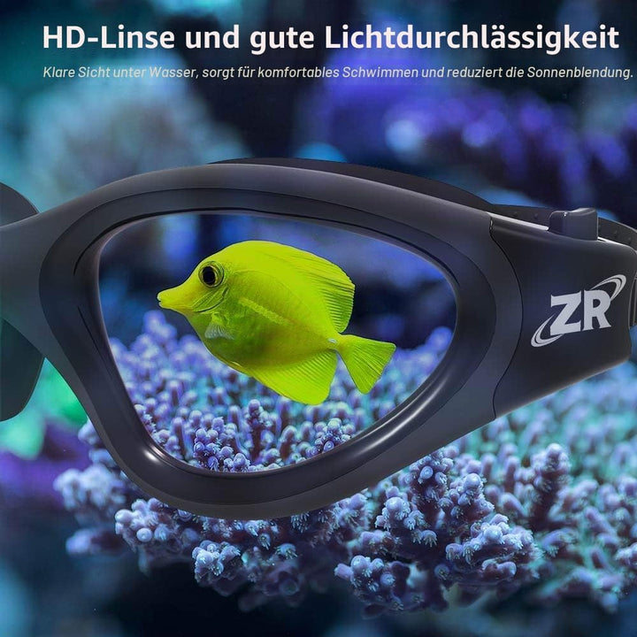 ZIONOR G1 NEW Polarisierte Schwimmbrille für Erwachsene Damen Herren – Beschlagfrei, 100% UV-Schutz,