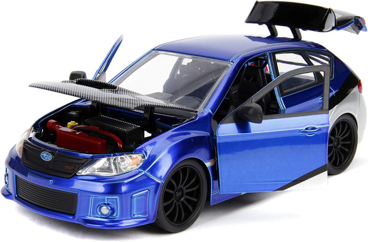 Jada Toys 99514 Fast & Furious Brian's 2012 Subaru Impreza WRX STI, Auto, Tuning-Modell im Massstab