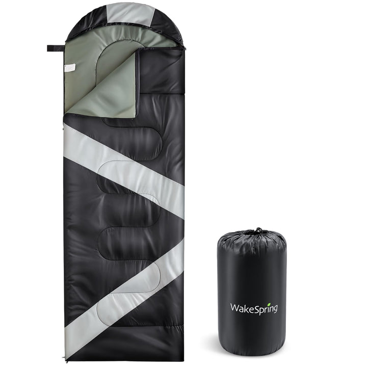 Schlafsack Sommer Erwachsene, 2-in-1 Leichter Deckenschlafsack Camping koppelbar, mit Fussreissversc