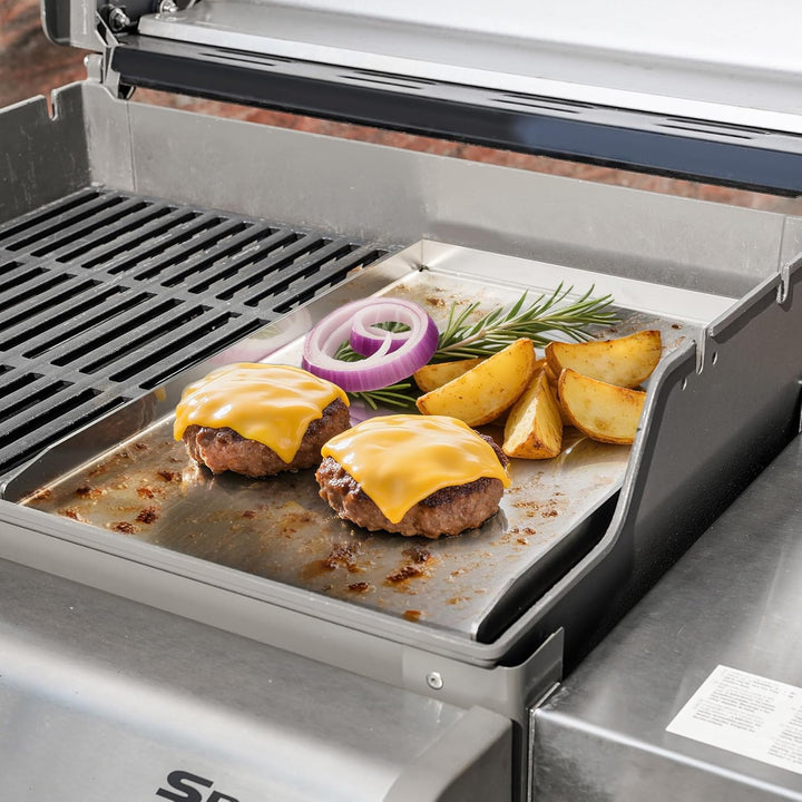 Onlyfire Edelstahl Grillplatte Plancha Kochplatte für Weber Spirit & Genesis Gas Grill Modelle 44 x