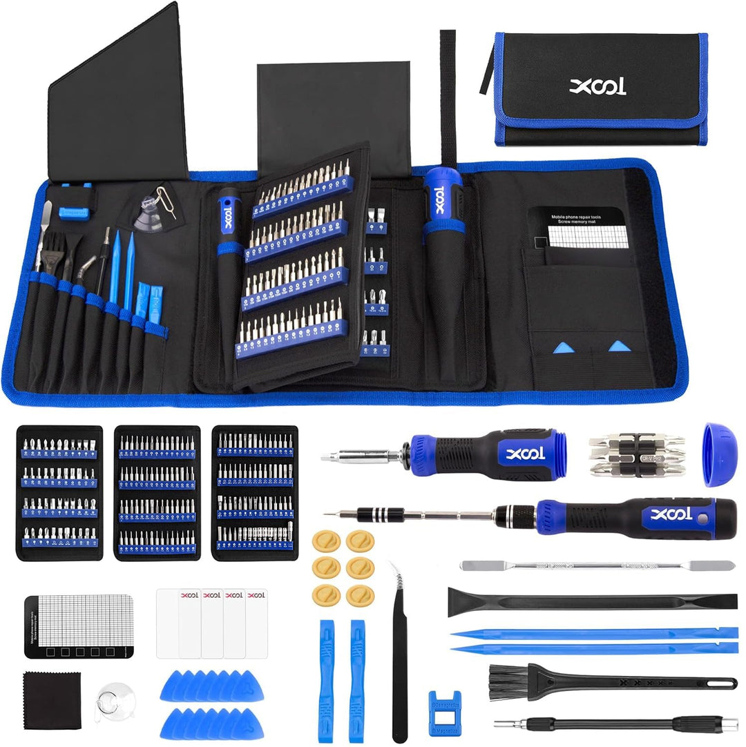 XOOL 200 in 1 Feinmechaniker Schraubendreher Set, Magnetischer Mini Feinmechaniker Werkzeug Set, Rep