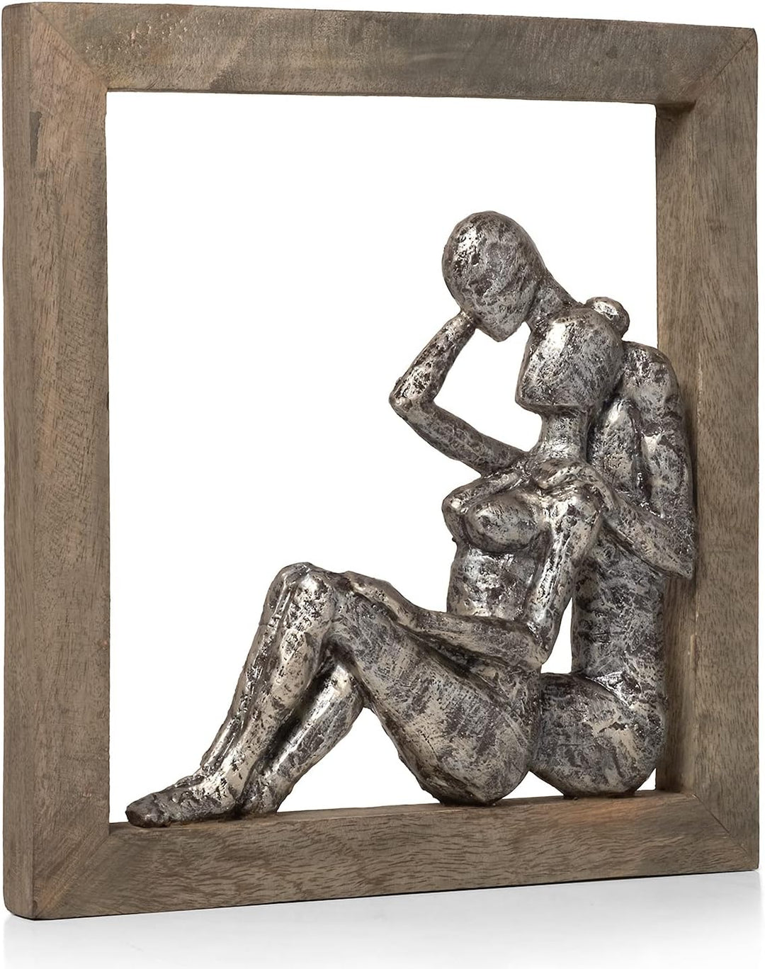 Moritz Skulptur Liebespaar im Bilderrahmen I 27 x 29 x 3 cm I verliebtes Paar I Pärchen I Geschenkid