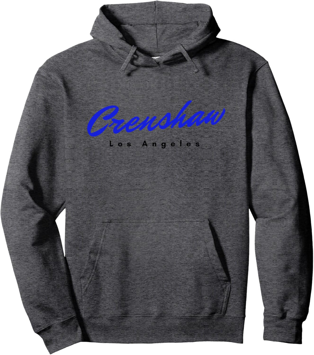 Crenshaw Los Angeles LA Graphic in a Blue West Coast Pullover Hoodie