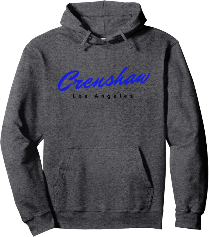 Crenshaw Los Angeles LA Graphic in a Blue West Coast Pullover Hoodie
