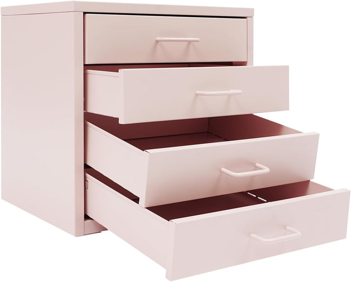 Organizer-Aktenschränke, Schreibtisch-Aktenschrank mit 4 Schubladen Büroschrank Aufbewahrungsschubla