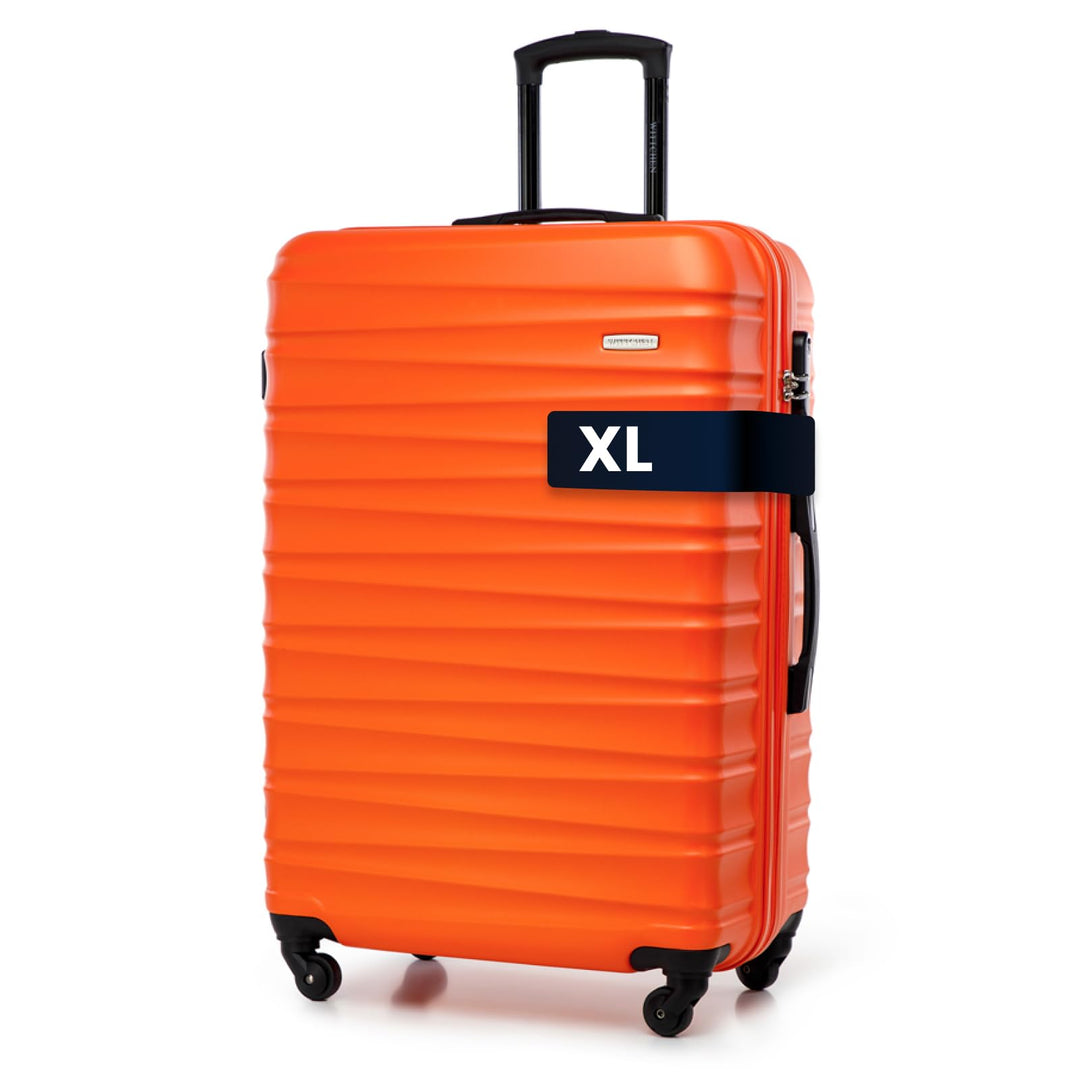 WITTCHEN Reisekoffer Rollkoffer Trolley Grosser Koffer Handgepäck Hartschale aus ABS mit 4 Spinner-R