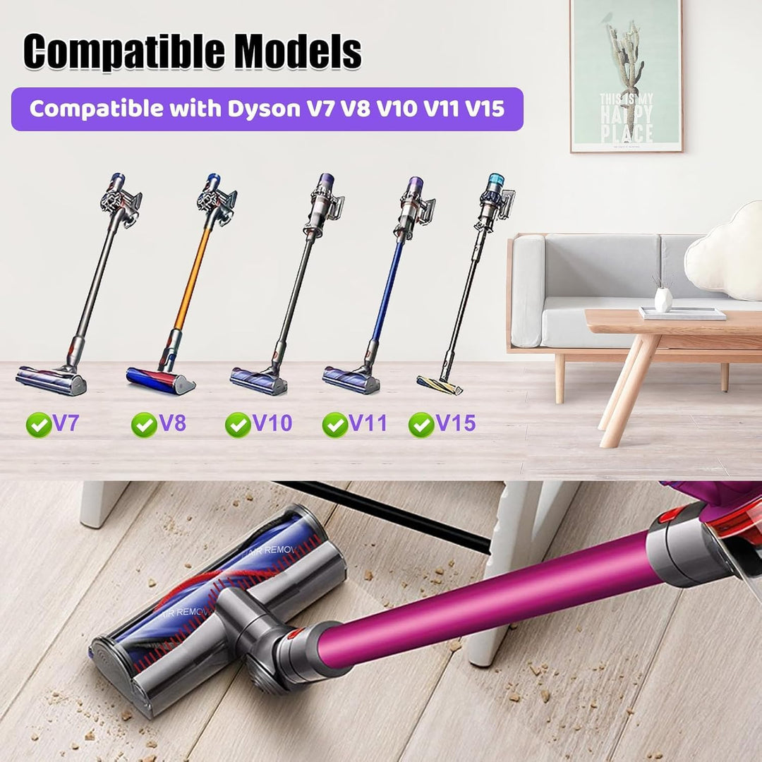 Bürste Kompatibel mit Dyson V7 V8 V10 V11 V15 Staubsauger, Ersatzteile Bürstenkopf mit Direktantrieb