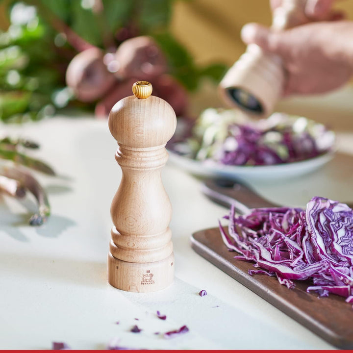 PEUGEOT - Paris u'Select 18 cm Pepper and Salt Mill Set - 6 Predefined Grind Settings - Powdered Sal