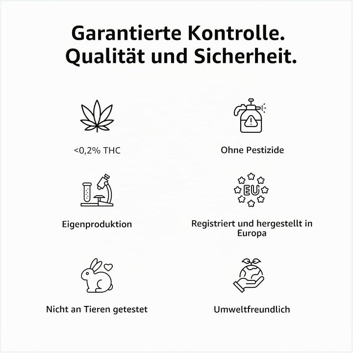Hanföl 40% Max - 30 ml - Basis aus bio-zertifiziertem Kokosöl und Hanfsamenöl - Kaltgepresst - Ohne