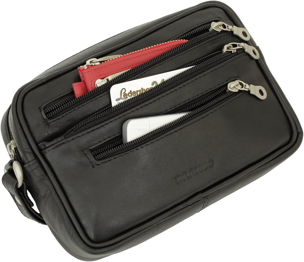 Branco Business Herren Handgelenktasche Herrentasche Damen Tasche Leder schwarz | braun | natur - se