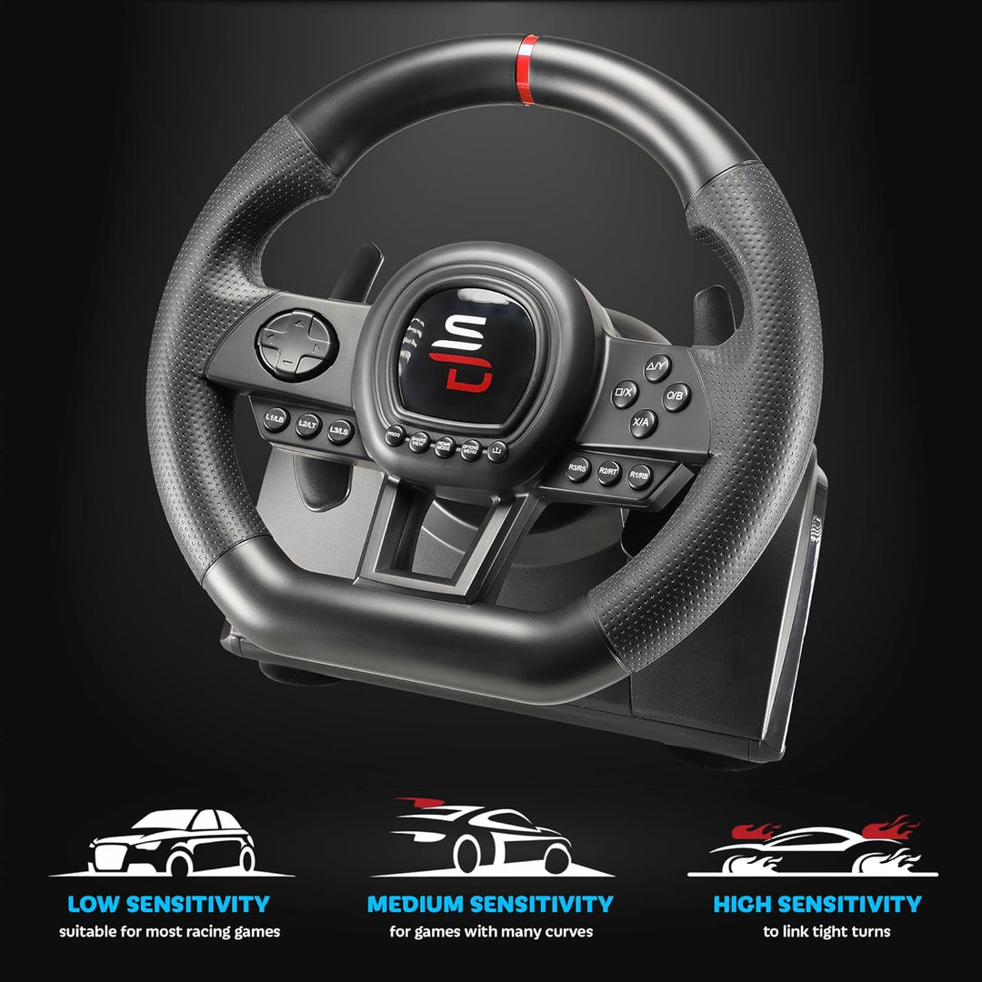 Subsonic Superdrive - Rennlenkrad SV650 Racing Wheel lenkräd mit Pedalen, Shift & Vibration - Xbox S