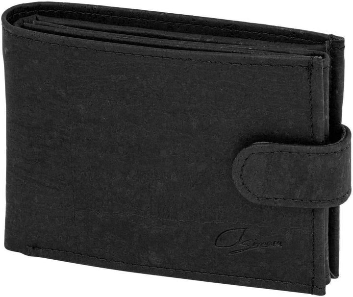 Simaru Kork Geldbeutel, Unisex Geldbörse mit RFID-Schutz, Portemonnaie für 11+Cards, Scheine & Münze