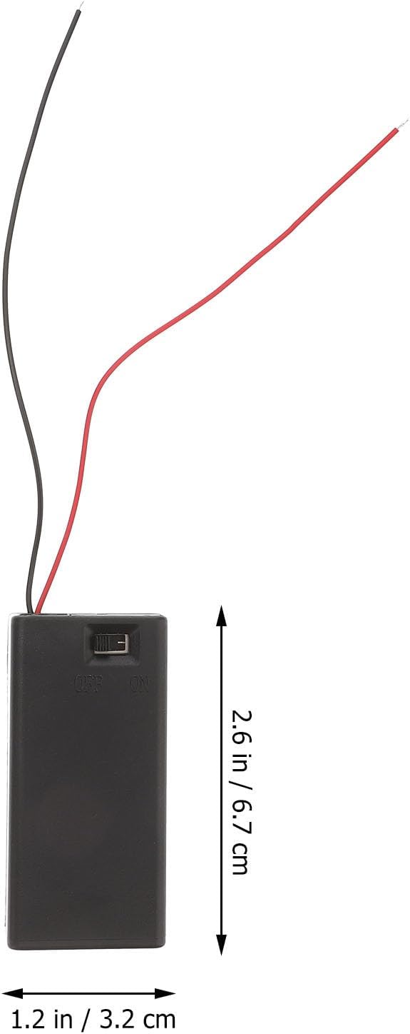 Veemoon 10St Batteriegehäuse 9v batteriefach mit Timer quadratischer Ständer bot batteriekasten Batt