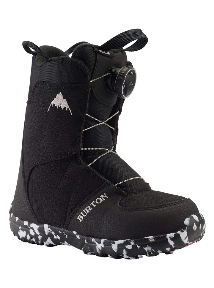Burton Kinder Grom Boa Snowboard Boot, Black, 2K