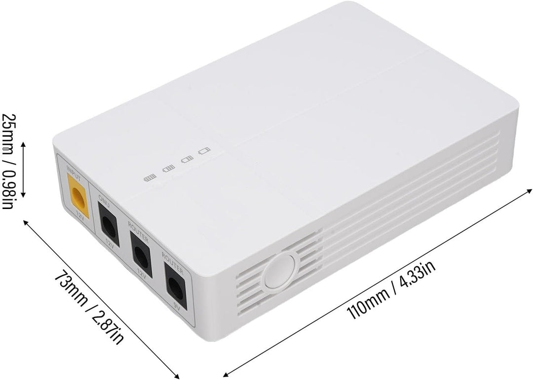 Fockety Mini USV Batterie Backup, 6000 mAh unterbrechungsfreie Stromversorgung für Router, Modem, Üb