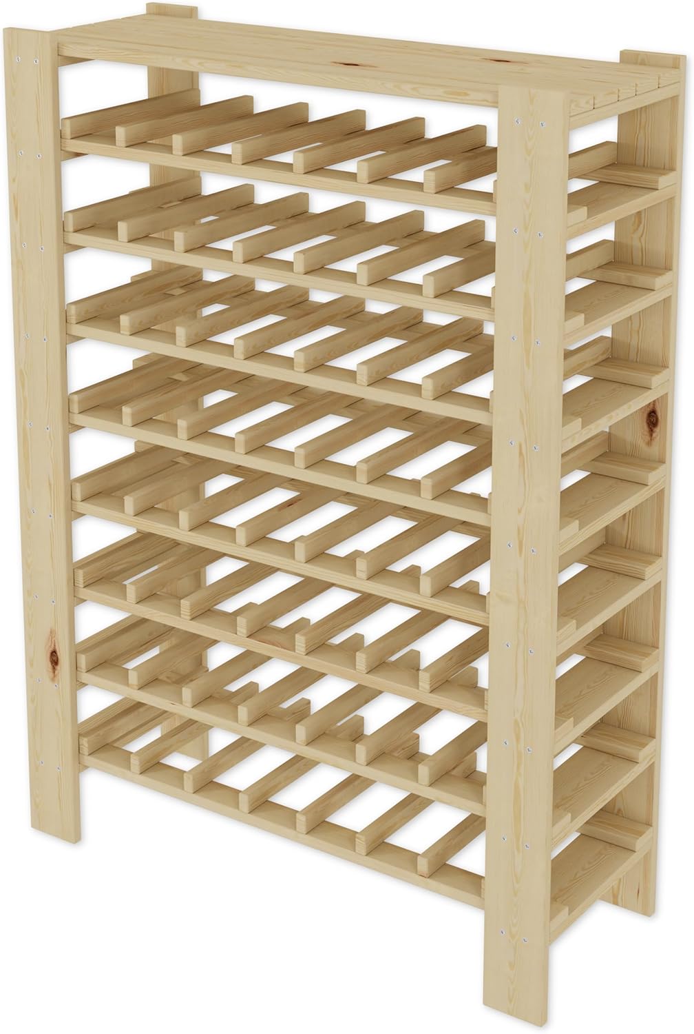 Lenmar Serie RW Weinregal aus Holz für Flaschen, Hellbeige, Wein, Flaschenregal, Kellerregal, Regale