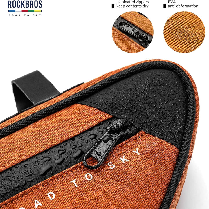 ROCKBROS Road-to-Sky Fahrrad Rahmentasche Reflektierende Wasserabweisende Fahrradtasche für Rahmen 2
