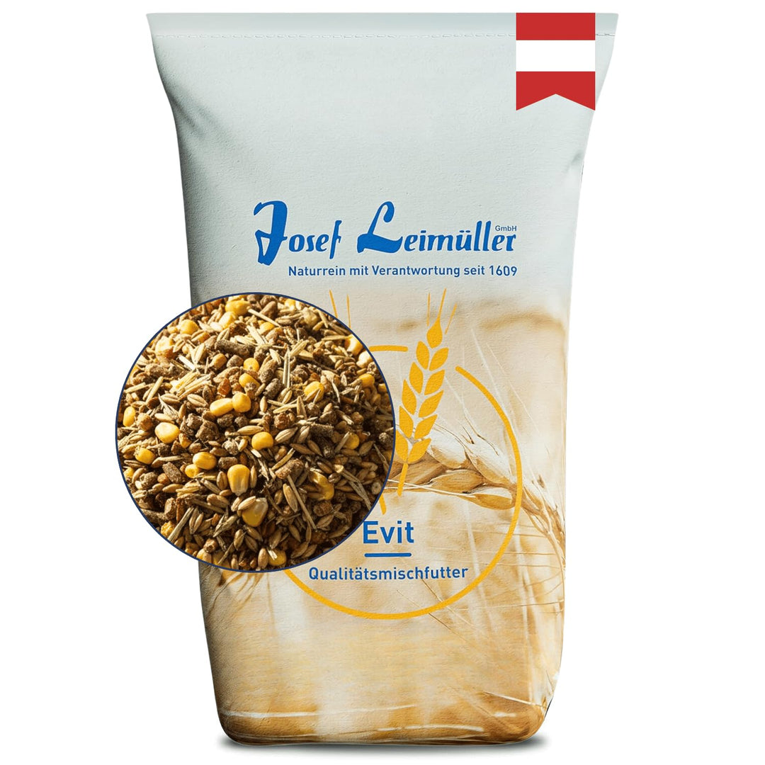 Leimüller Wildfutter 10 Fiber 20 kg - Gentechnikfreies Rehfutter 20KG - Haferfrei für REH, Rotwild &
