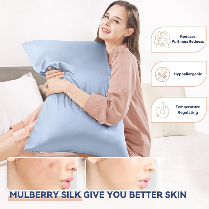 Seidenkissenbezug Jaciu Silk Pillowcase 21 Momme beidseitiger Seidenkissenbezug Kissenbezug Versteck