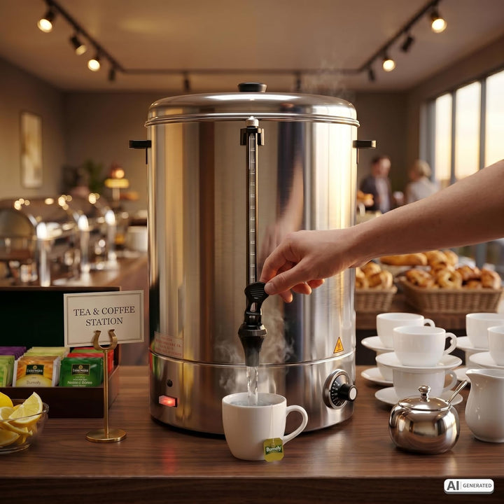 Saro 317-2005 HOT DRINK MAXI Glühwein-und Heisswasserspender, 40L, Edelstahl