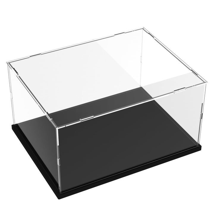 Nynelly Vitrine für Sammlung, Vitrinenbox aus Acryl, Transparent, mit Schwarzer Basis Zum Zusammenba