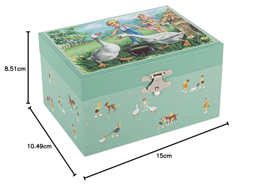 TROUSSELIER - Kuh - Kindheitserinnerungen - Musikschmuckdose - Spieluhr - Ideales Kindergeschenk - M