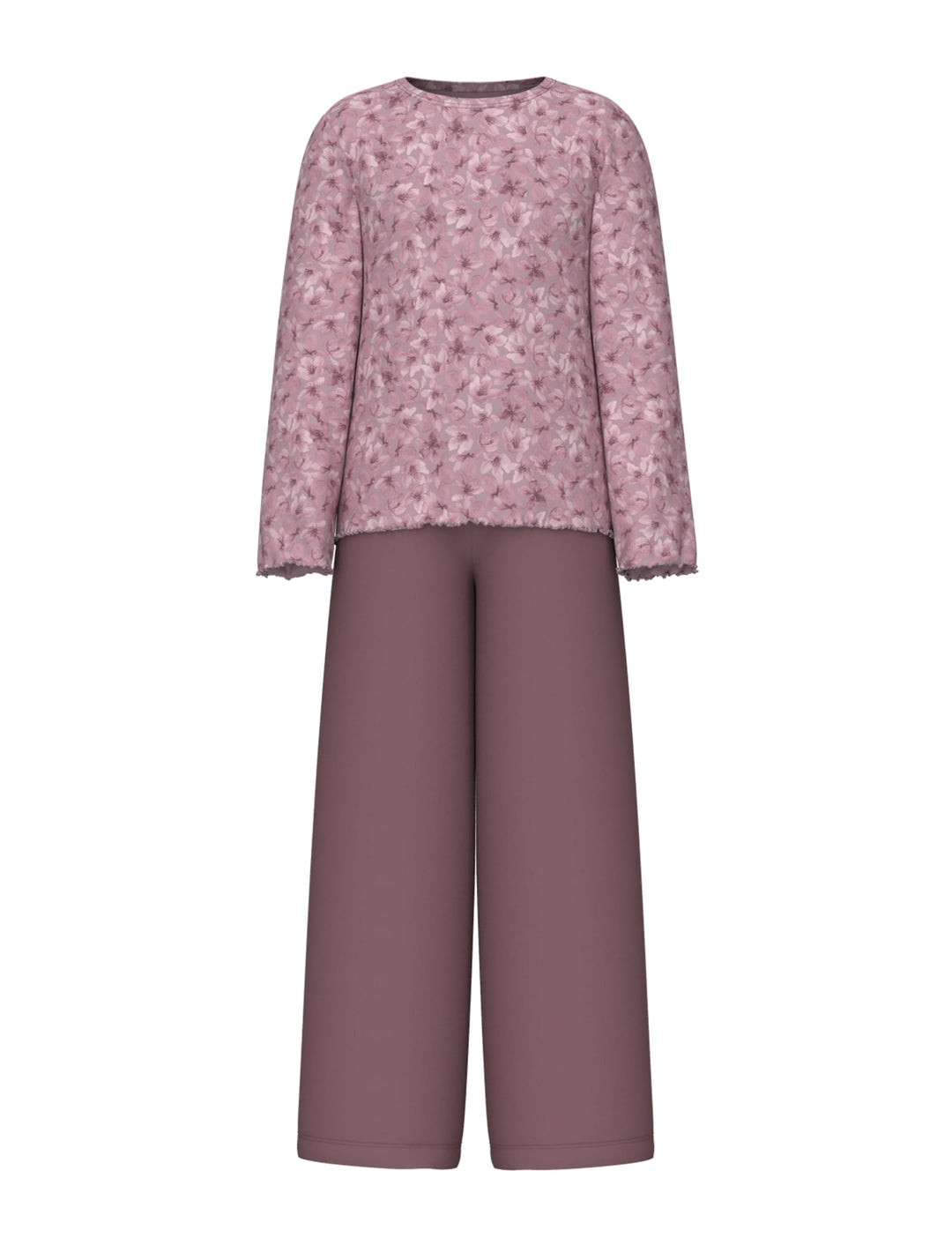 NAME IT Girl Nachtwäsche-Set Langarm 86-92 Mauve Shadows, 86-92 Mauve Shadows